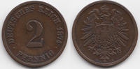 Kaiserreich 2 Pfennig kleiner Adler - Kupfer -