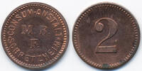 Bayern - Schretzheim 2 Pfennig Consum-Anstalt M.B.F. Schretzheim (Menzel 28718.6) -
