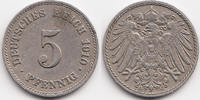 Kaiserreich 5 Pfennig großer Adler - Kupfer/Nickel -