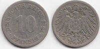 Kaiserreich 10 Pfennig großer Adler - Kupfer/Nickel -