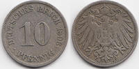 Kaiserreich 10 Pfennig großer Adler - Kupfer/Nickel -