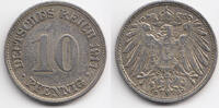 Kaiserreich 10 Pfennig großer Adler - Kupfer/Nickel -