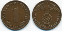 Drittes Reich 1 Reichspfennig Kupfer -