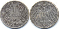 Kaiserreich 1 Mark großer Adler - Silber -