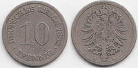 Kaiserreich 10 Pfennig kleiner Adler - Kupfer/Nickel -