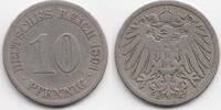 Kaiserreich 10 Pfennig großer Adler - Kupfer/Nickel -