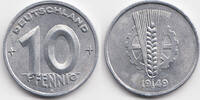 DDR 10 Pfennig Aluminium -