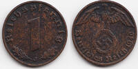 Drittes Reich 1 Reichspfennig Kupfer -