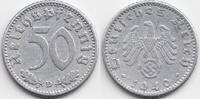 Drittes Reich 50 Reichspfennig Aluminium -