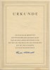 DDR Urkunde Fünfjahresplan 1955 -