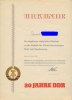 DDR Urkunde Staatliche Zentralverwaltung für Statistik 1969 -