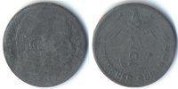 Drittes Reich 2 Mark 2 Mark Deutsches Spielgeld – Revers Hindenburg -