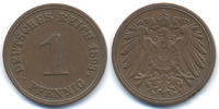 Kaiserreich 1 Pfennig großer Adler - Kupfer -