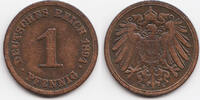 Kaiserreich 1 Pfennig großer Adler - Kupfer -