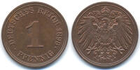 Kaiserreich 1 Pfennig großer Adler - Kupfer -