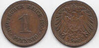Kaiserreich 1 Pfennig großer Adler - Kupfer -