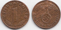 Drittes Reich 1 Reichspfennig Kupfer -