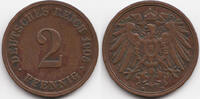 Kaiserreich 2 Pfennig großer Adler - Kupfer -