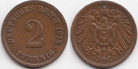 Kaiserreich 2 Pfennig großer Adler - Kupfer -