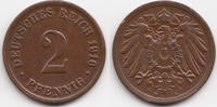 Kaiserreich 2 Pfennig großer Adler - Kupfer -