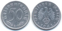 Drittes Reich 50 Reichspfennig Aluminium -
