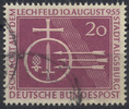 Bund 20 Pfennig 1000. Jahrestag der Schlacht auf dem Lechfeld – gestempelt -