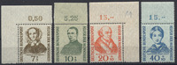 Bund 7 bis 40 Pfennig Wohlfahrtspflege – Satz 4 Marken postfrisch Rand -
