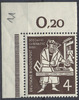 Bund 4 Pfennig 500 Jahre Drucklegung der Bibel durch Gutenberg – postfrisch Eckrand -