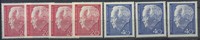 Bund 20 und 40 Pfennig Bundespräsident Lübke – Lot 3 Sätze und 1x 10 Pf. postfrisch -