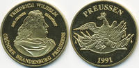 BRD vergoldete Kupfer/Nickel Medaille Friedrich Wilhelm – Der große Kurfürst -