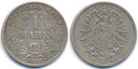 Kaiserreich 1 Mark kleiner Adler - Silber -