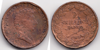 Schweden - Sweden 2 Skilling Banco Karl XIV. Johan 1818-1844 -
