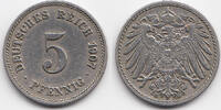 Kaiserreich 5 Pfennig großer Adler - Kupfer/Nickel -