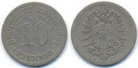 Kaiserreich 10 Pfennig kleiner Adler - Kupfer/Nickel -