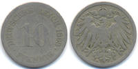 Kaiserreich 10 Pfennig großer Adler - Kupfer/Nickel -