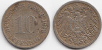 Kaiserreich 10 Pfennig großer Adler - Kupfer/Nickel -