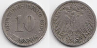 Kaiserreich 10 Pfennig großer Adler - Kupfer/Nickel -