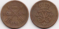 Schweden - Sweden 1 Oere Friedrich I. 1720-1751 -