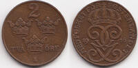Schweden - Sweden 2 Oere Gustav V. 1907-1950 - lange 6 -