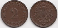 Kaiserreich 2 Pfennig kleiner Adler - Kupfer -