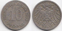 Kaiserreich 10 Pfennig großer Adler - Kupfer/Nickel -