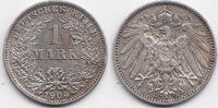 Kaiserreich 1 Mark großer Adler - Silber -