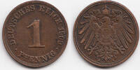 Kaiserreich 1 Pfennig großer Adler - Kupfer -