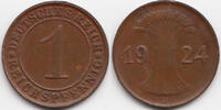 Weimarer Republik 1 Reichspfennig Kupfer -