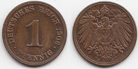 Kaiserreich 1 Pfennig großer Adler - Kupfer -