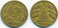 Weimarer Republik 5 Reichspfennig Kupfer/Aluminium -