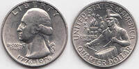 USA 1/4 Dollar Washington Quarter - Bicentennial -