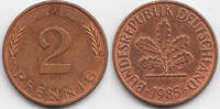 BRD 2 Pfennig Stahl/kupferplattiert -