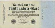 Deutsches Reich Inflation 1919-1924 500 Mark Rosenberg Nr. 71b – KN grün 7stellig -