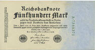 Deutsches Reich Inflation 1919-1924 500 Mark Rosenberg Nr. 71b – KN grün 7stellig -